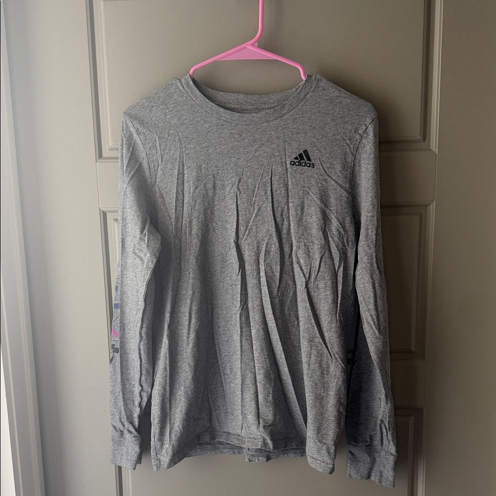 Adidas Kids Gray Long Sleeve Tee